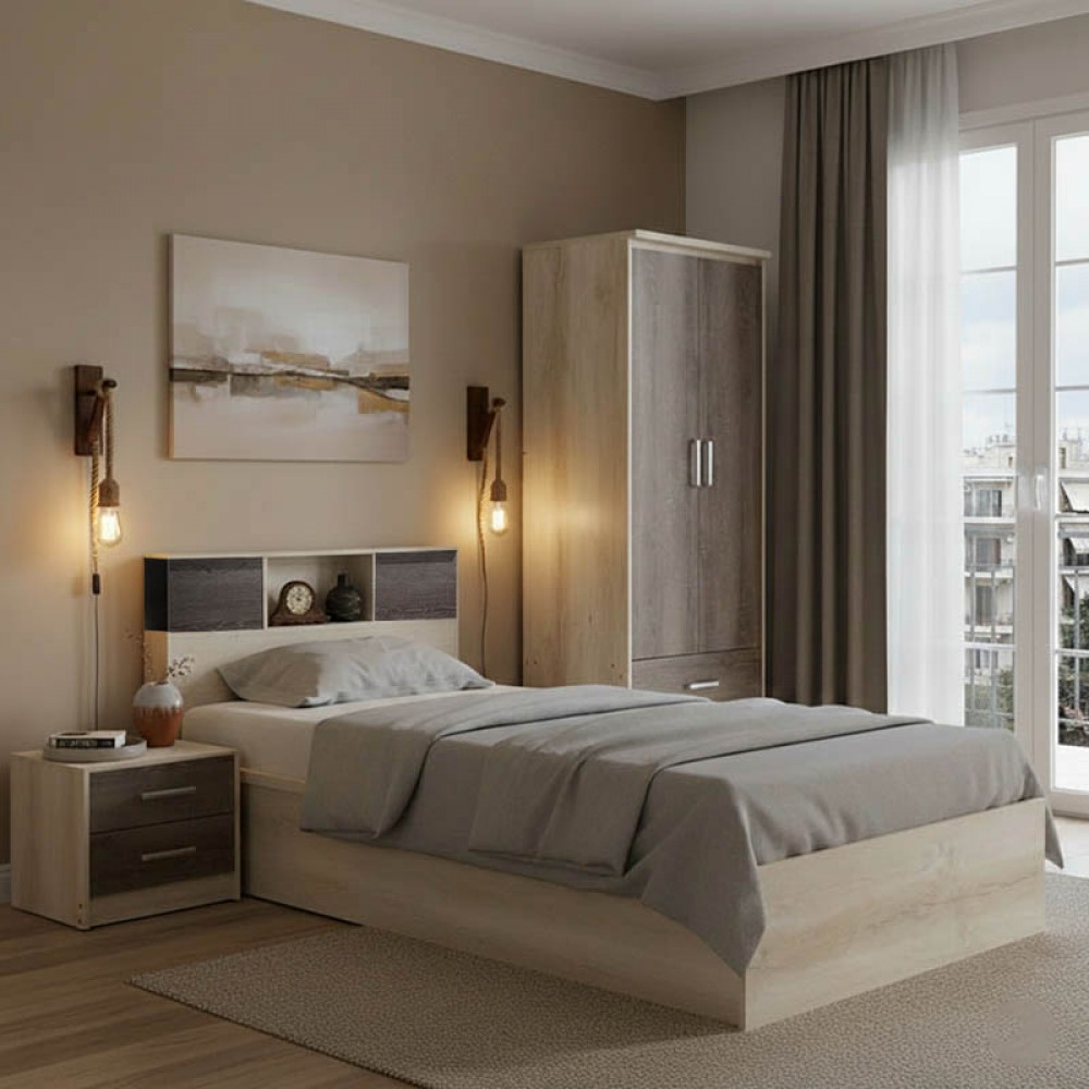 Σετ Κρεβατοκάμαρας  3τμχ "OLYMPUS" σε castillo toro χρώμα 120x200