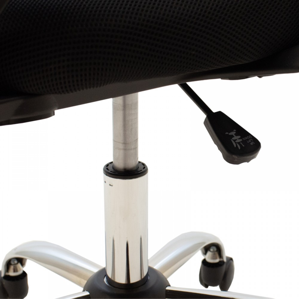 Καρέκλα γραφείου "BERTO II" από ύφασμα σε μπλε χρώμα 60x48x85-95