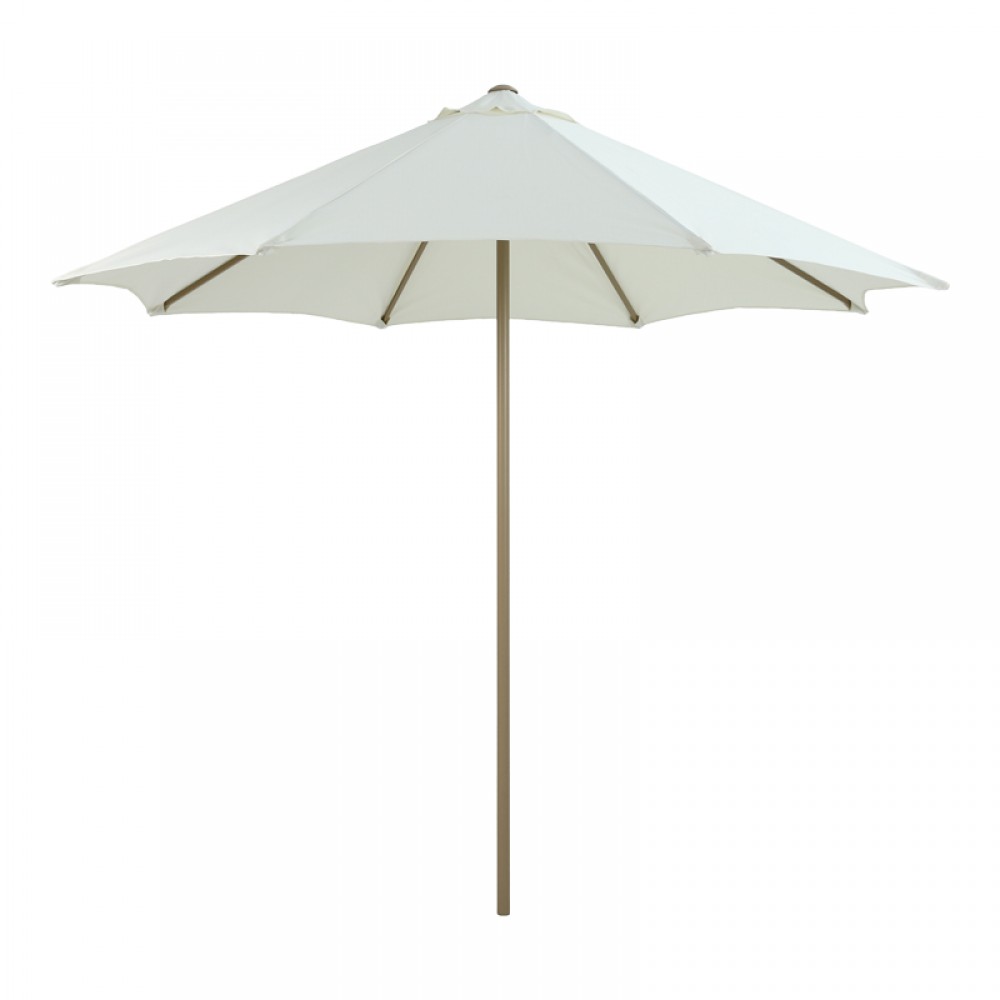 Ομπρέλα επαγγελματική "MAWOO" από μέταλλο σε λευκό/άμμου χρώμα Φ250x235