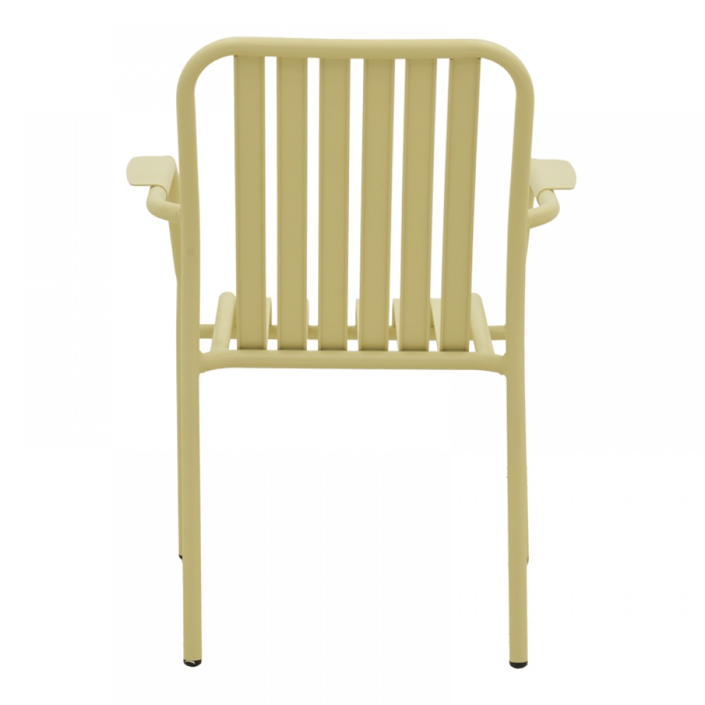 Πολυθρόνα εξωτερικού χώρου "VISTA" από αλουμίνιο σε μπεζ χρώμα 62x60x84