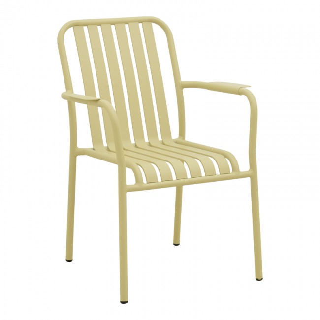 Πολυθρόνα εξωτερικού χώρου "VISTA" από αλουμίνιο σε μπεζ χρώμα 62x60x84