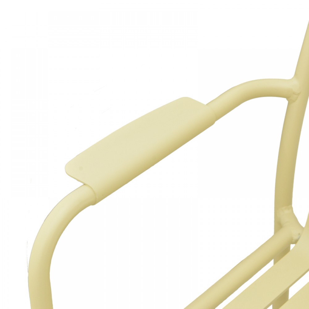 Πολυθρόνα εξωτερικού χώρου "VISTA" από αλουμίνιο σε μπεζ χρώμα 62x60x84