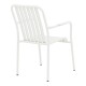 Πολυθρόνα εξωτερικού χώρου "VISTA" από αλουμίνιο σε λευκό χρώμα 62x60x84