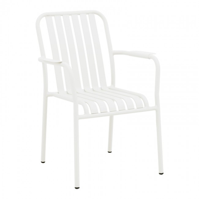 Πολυθρόνα εξωτερικού χώρου "VISTA" από αλουμίνιο σε λευκό χρώμα 62x60x84