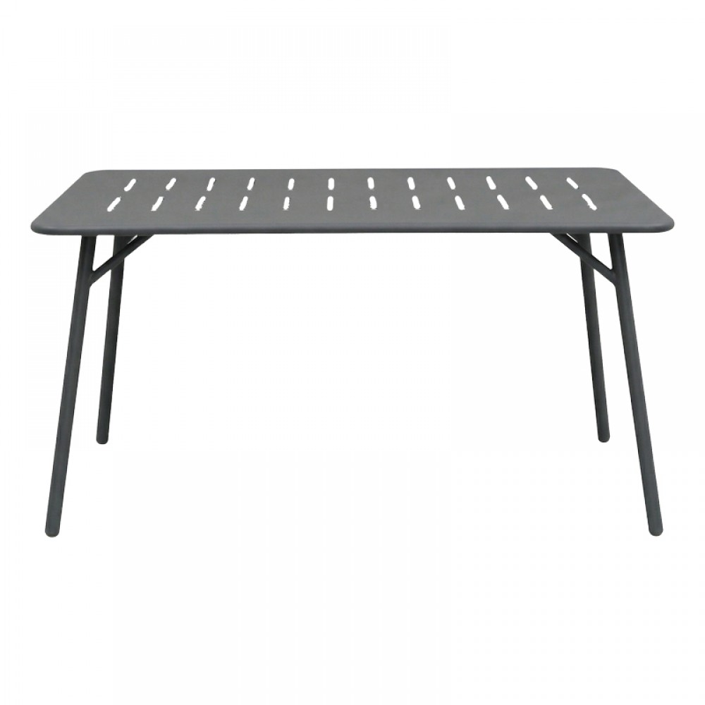 Τραπέζι εξωτερικού χώρου "MORAJA"από μέταλλο σε μαύρο χρώμα 140x80x72