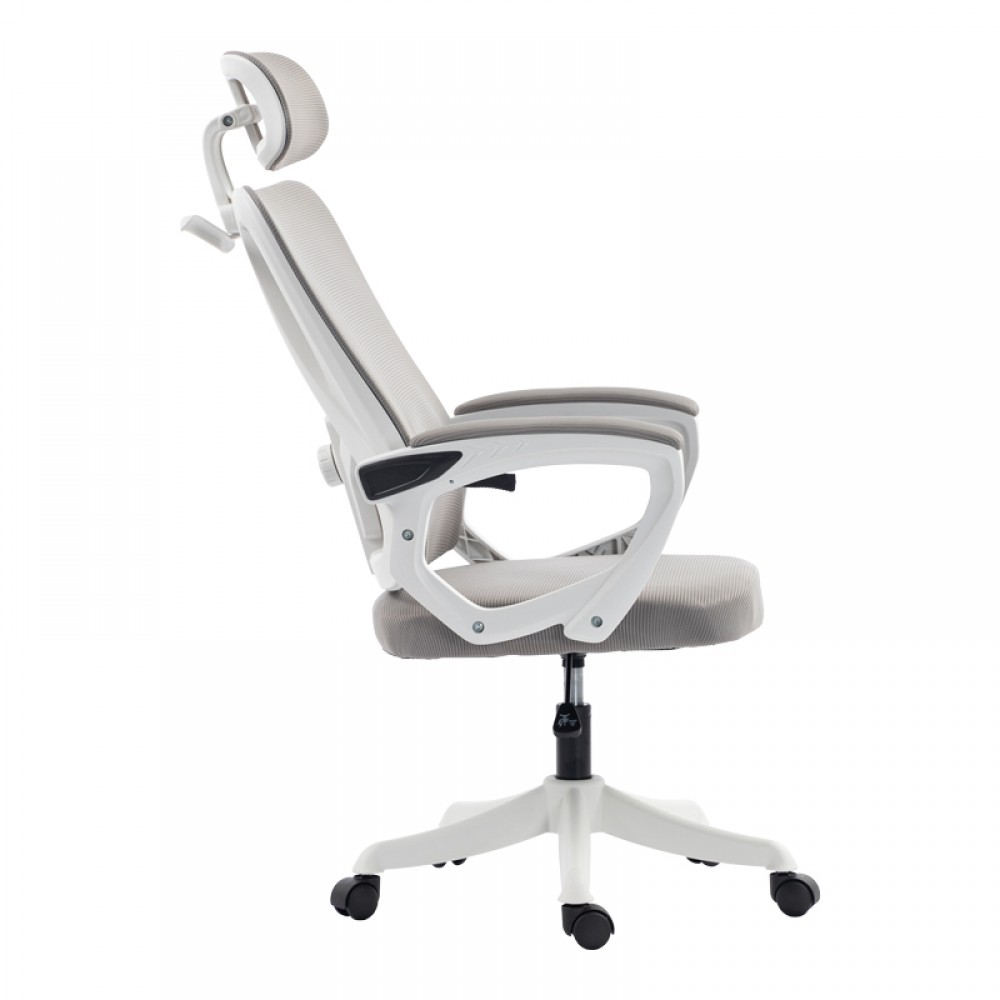 Καρέκλα γραφείου "EXETER" από mesh ύφασμα σε λευκό χρώμα 50x58x119-129