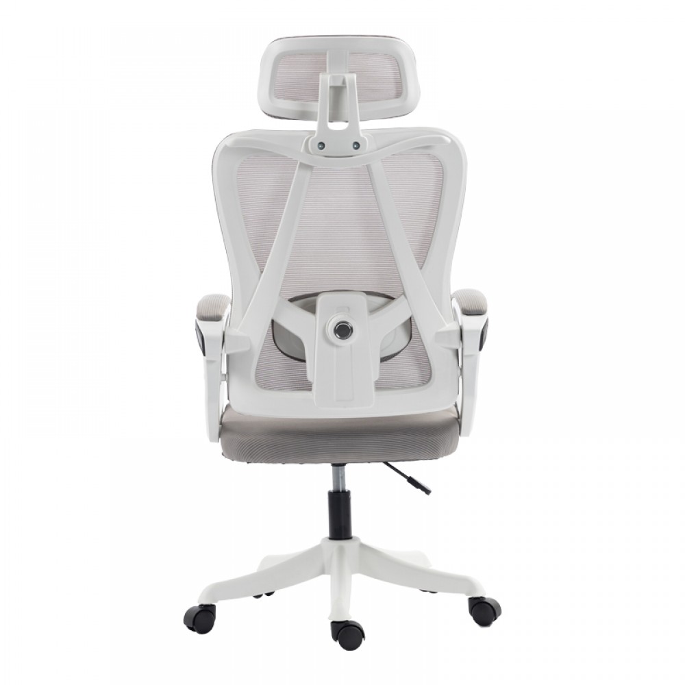 Καρέκλα γραφείου "EXETER" από mesh ύφασμα σε λευκό χρώμα 50x58x119-129