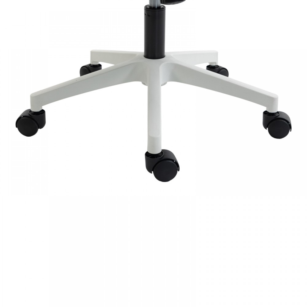 Καρέκλα γραφείου "MAINZ" από mesh ύφασμα σε λευκό χρώμα 50x60x112-122