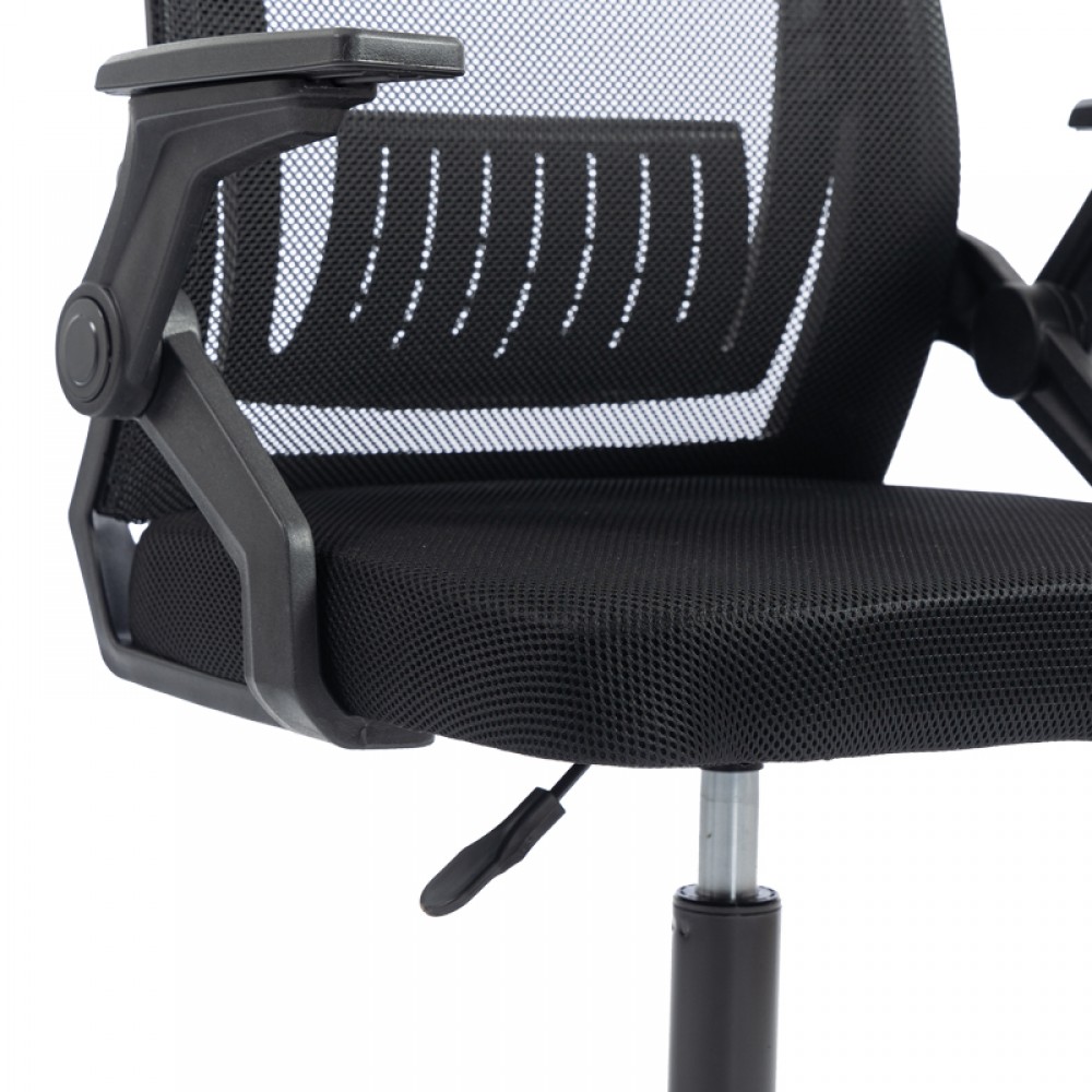 Καρέκλα γραφείου "PENZA" mesh σε μαύρο χρώμα 48x58x92-102