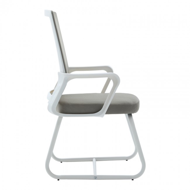 Καρέκλα επισκέπτη "PALMA" από mesh ύφασμα σε γκρι χρώμα 46x52x94