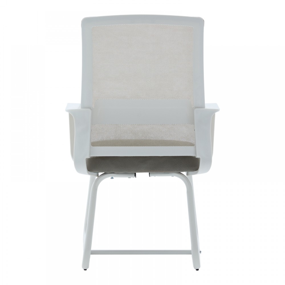 Καρέκλα επισκέπτη "PALMA" από mesh ύφασμα σε γκρι χρώμα 46x52x94