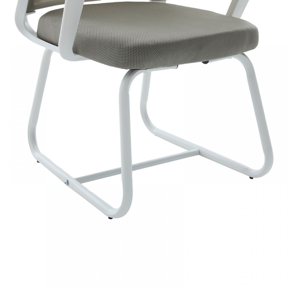 Καρέκλα επισκέπτη "PALMA" από mesh ύφασμα σε γκρι χρώμα 46x52x94