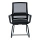 Καρέκλα επισκέπτη "PALMA" από mesh ύφασμα σε μαύρο χρώμα 46x52x94