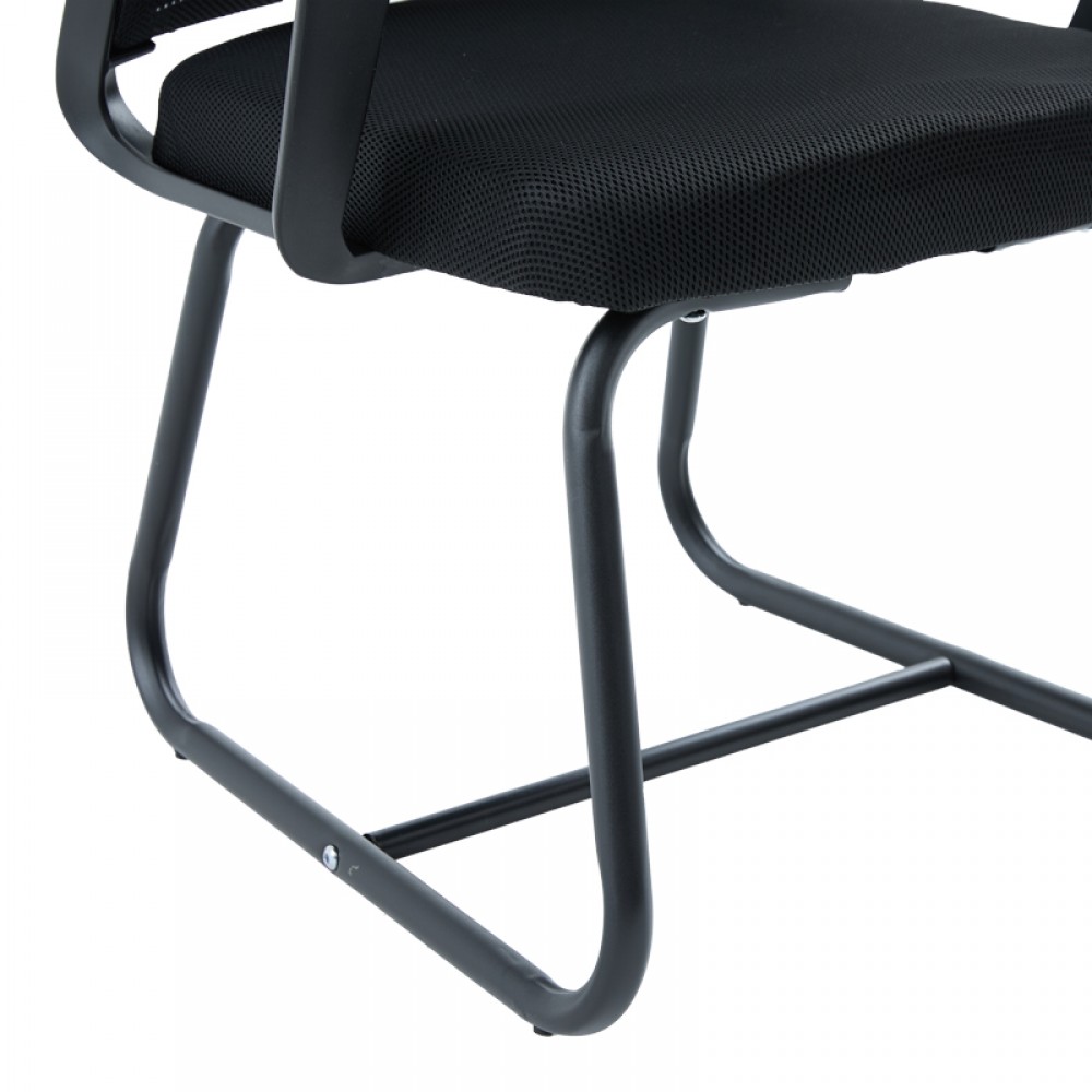 Καρέκλα επισκέπτη "PALMA" από mesh ύφασμα σε μαύρο χρώμα 46x52x94