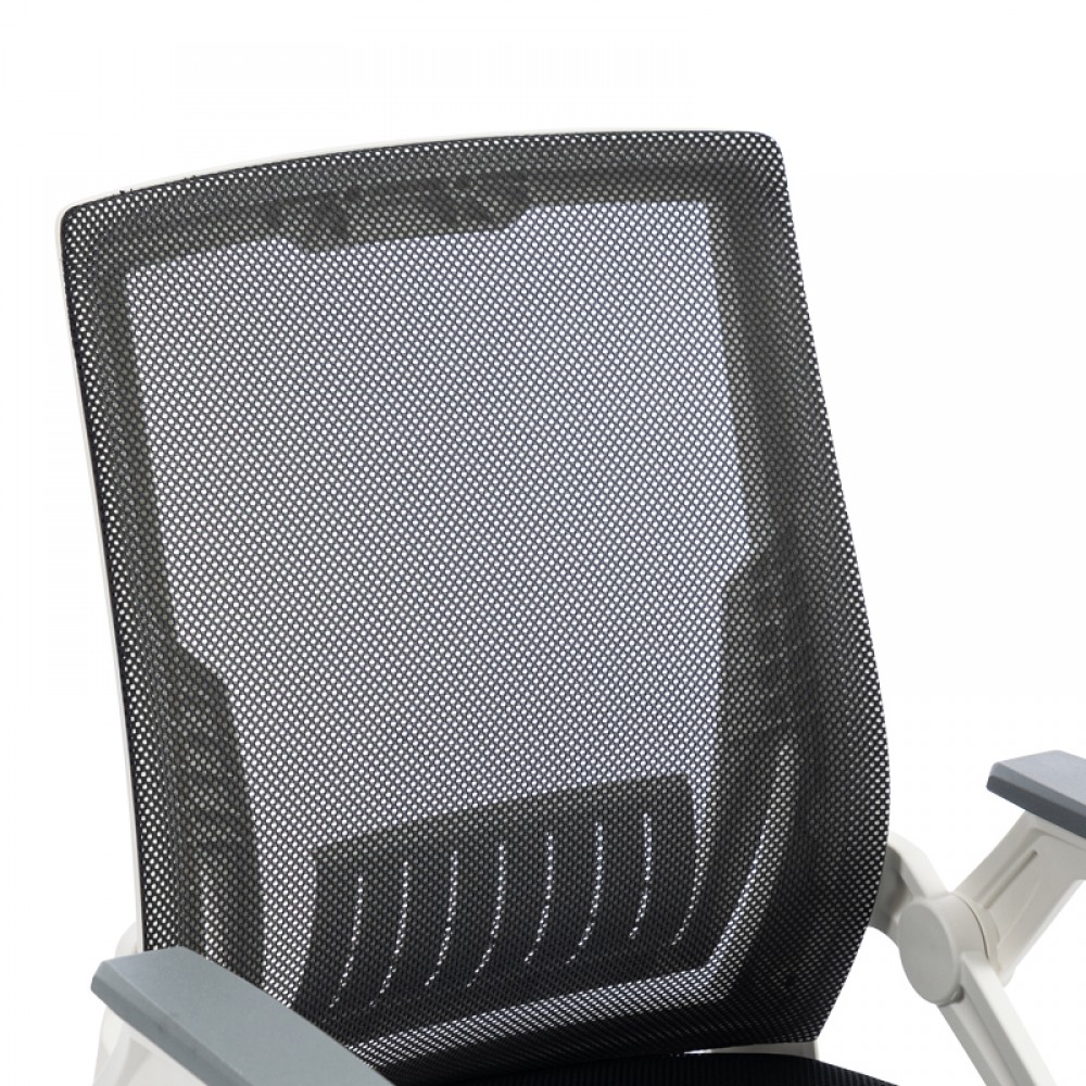 Καρέκλα γραφείου "PENZA" mesh σε λευκό/μαύρο χρώμα 48x58x92-102