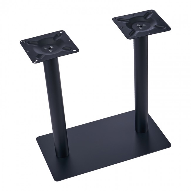 Βάση τραπεζιού μπαρ "GIVOSA" από μέταλλο σε μαύρο χρώμα 80x40x90