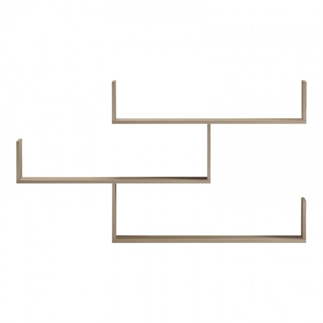 Ραφιέρα τοίχου "TIBER" σε χρώμα σονόμα 120x22x67