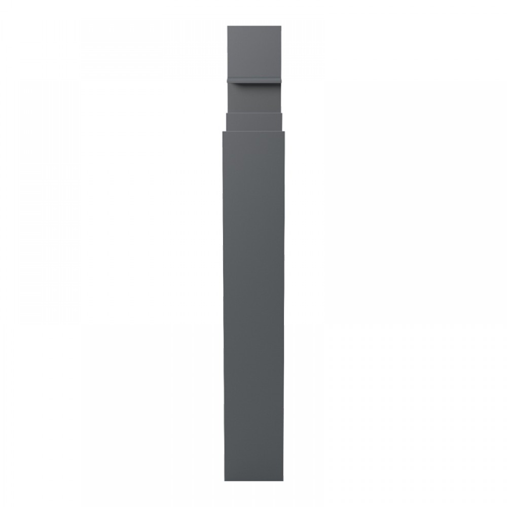 Βιβλιοθήκη "MANCO" σε ανθρακί χρώμα 122x25.5x188