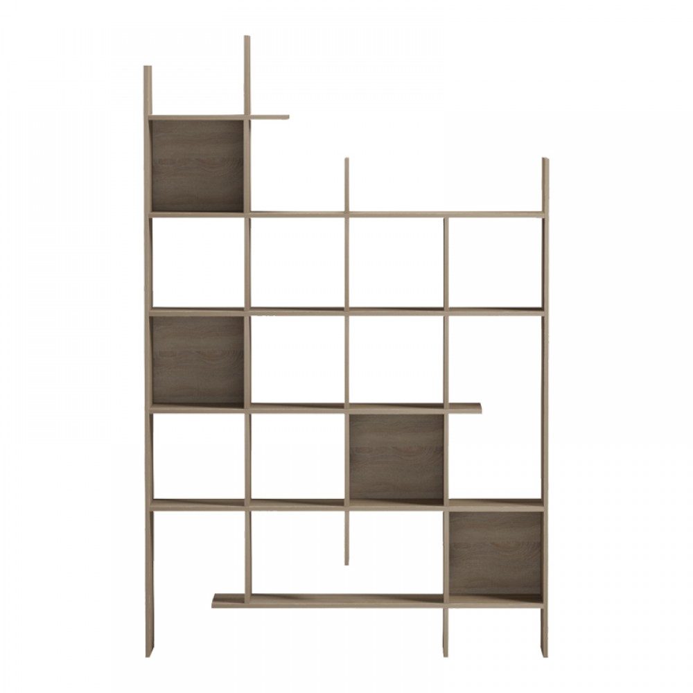 Βιβλιοθήκη "MANCO" σε sonoma χρώμα 122x25.5x188