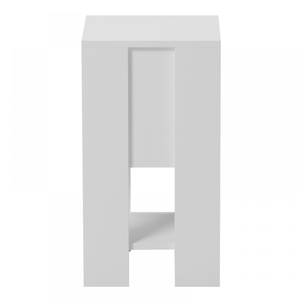 Κομοδίνο "REPPO" σε χρώμα λευκό 30x30x55