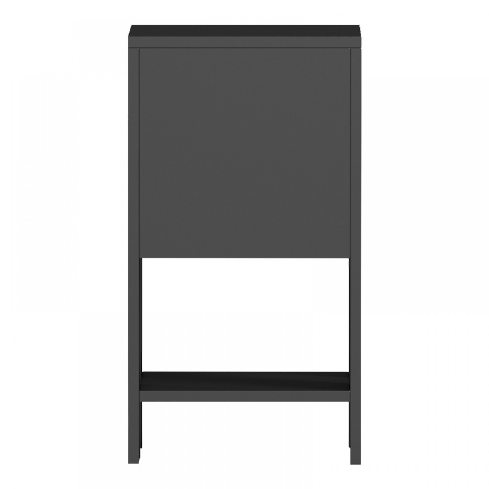 Κομοδίνο "REPPO" σε χρώμα μαύρο 30x30x55