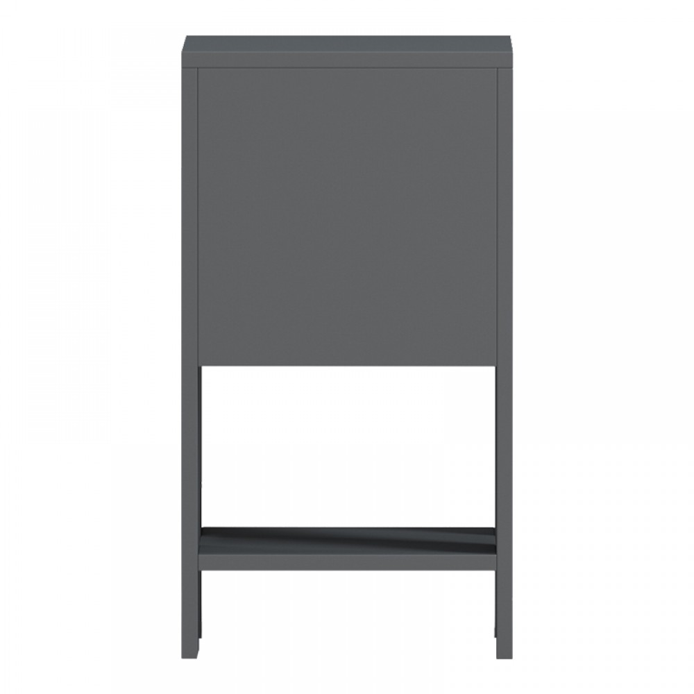 Κομοδίνο "REPPO" σε ανθρακί χρώμα 30x30x55