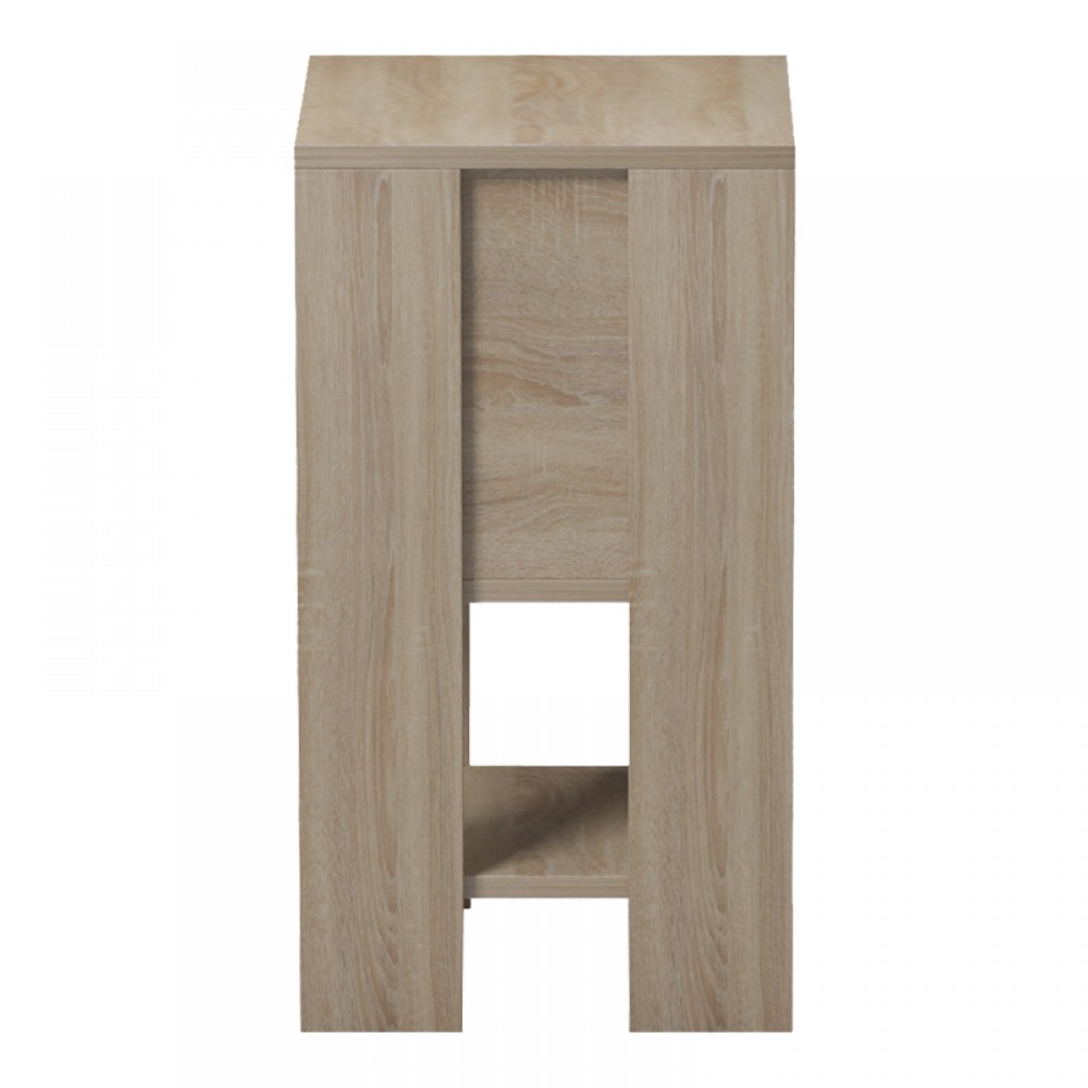 Κομοδίνο "REPPO" σε sonoma-ανθρακί χρώμα 30x30x55