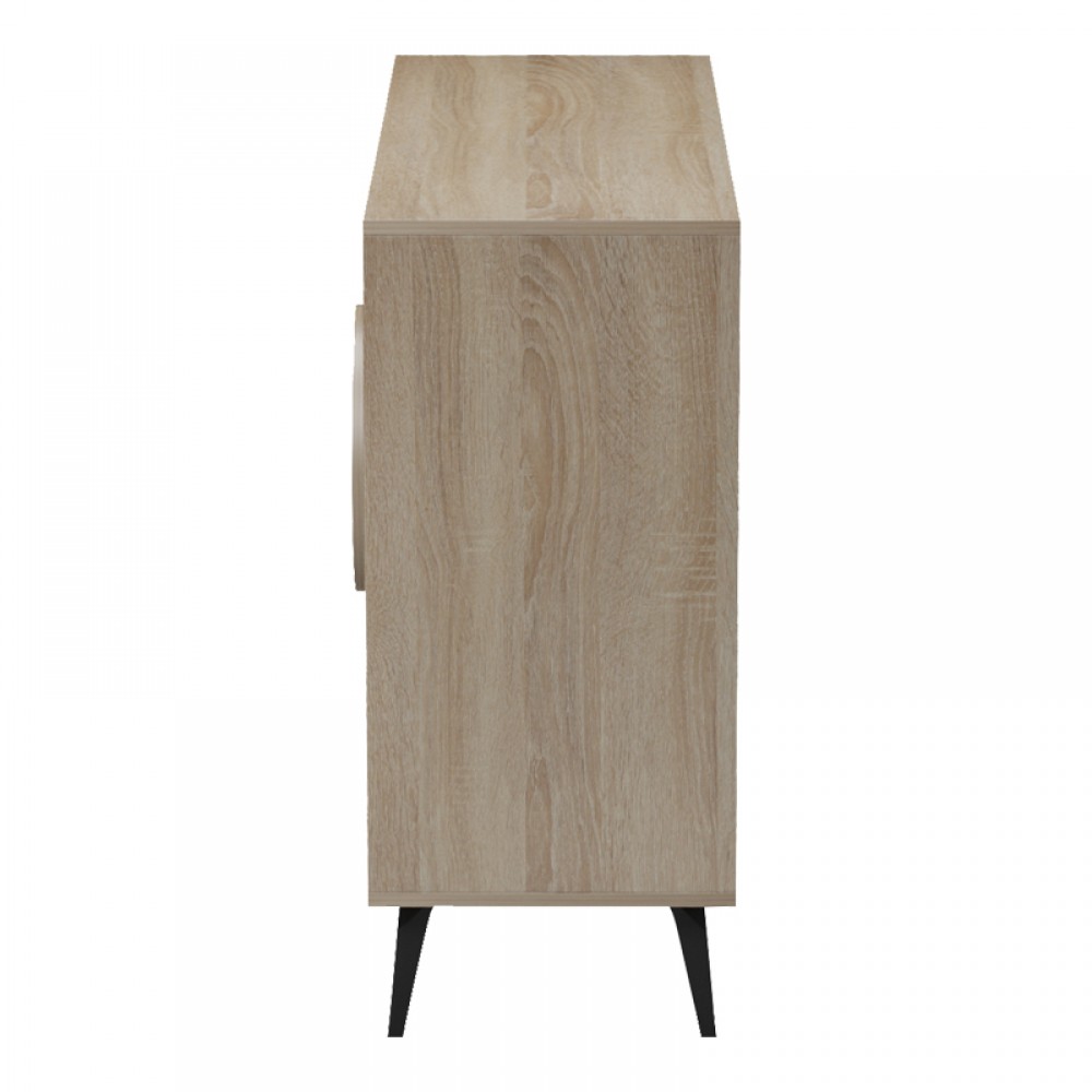 Μπουφές "GORA" σε sonoma-μπεζ οψη μαρμάρου χρώμα 110x35.5x82