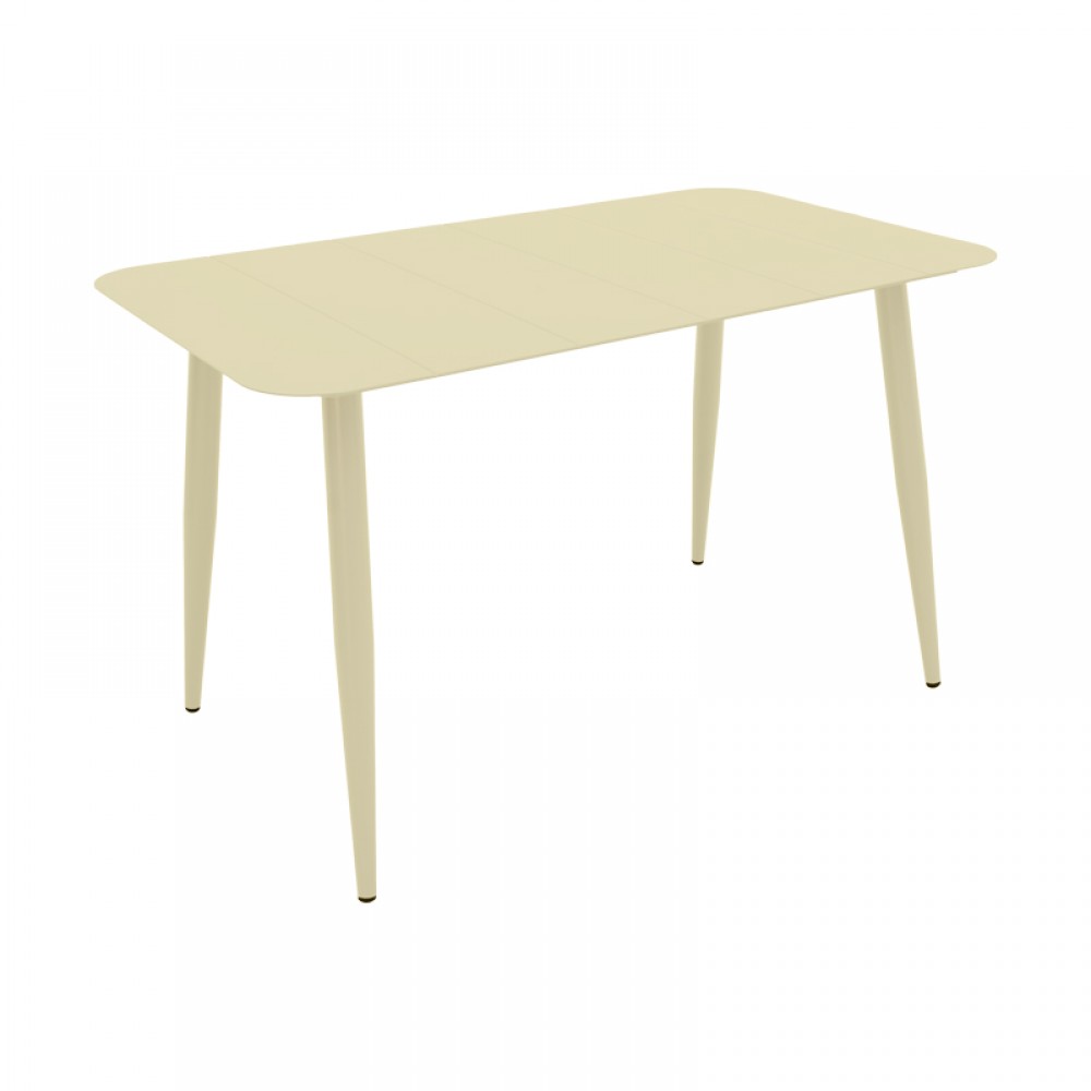 Τραπεζαρία εξωτερικού χώρου 5 τεμ "HEVEN VISTA" από αλουμίνιο σε σαμπανί χρώμα 120x70x72