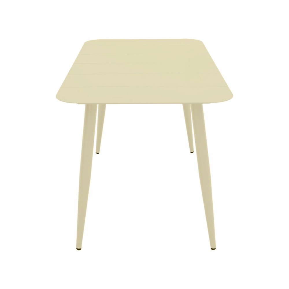 Τραπεζαρία εξωτερικού χώρου 5 τεμ "HEVEN VISTA" από αλουμίνιο σε σαμπανί χρώμα 120x70x72