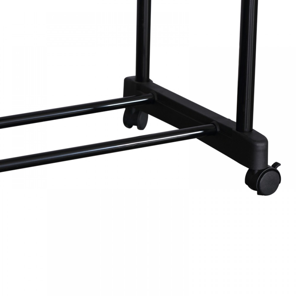 Κρεμάστρα δαπέδου "GANCO" από μέταλλο σε μαύρο χρώμα 74.5x39x157