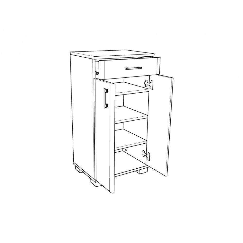 Έπιπλο εισόδου "APOLON PA-3"σε χρώμα δρυς 50x37x95