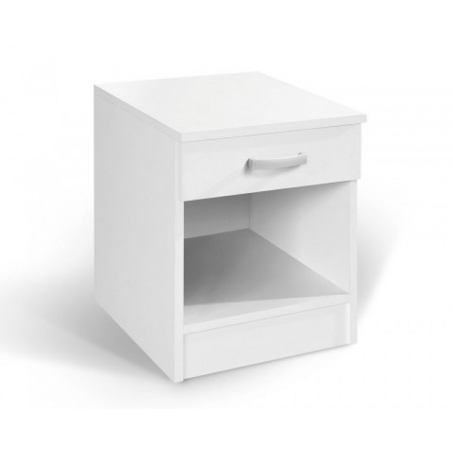 Κομοδίνο με συρτάρι "ALFA" σε χρώμα λευκό 40x43x52