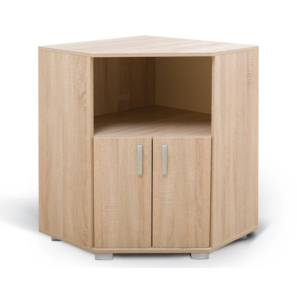 Έπιπλο τηλεόρασης γωνία "ROMA RU" σε χρώμα δρυς 72/37x72/37x95