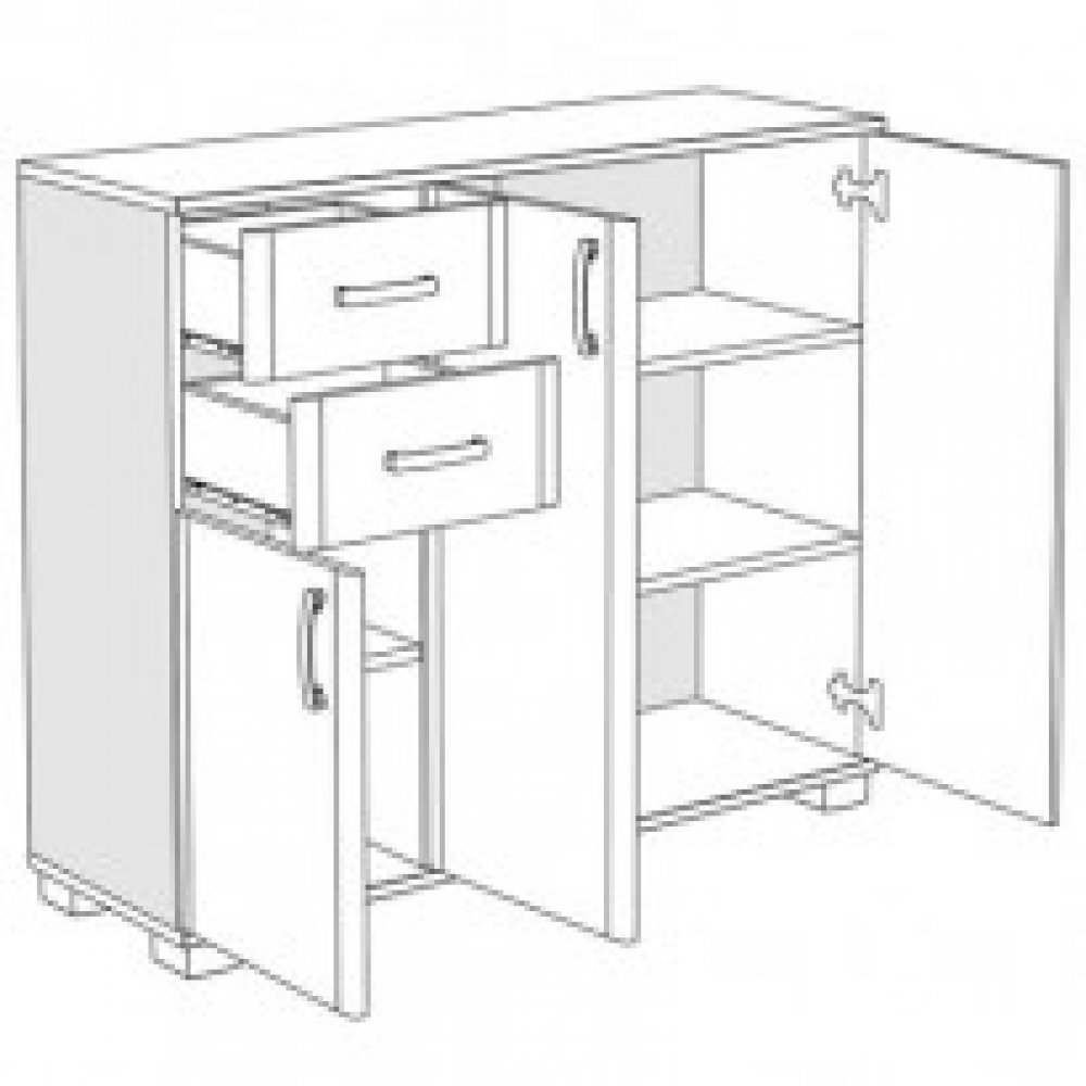 Έπιπλο εισόδου "ROMA 3" σε χρώμα δρυς 112.5x37x95