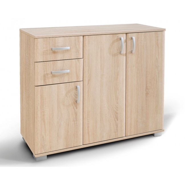 Έπιπλο εισόδου "ROMA 3" σε χρώμα δρυς 112.5x37x95