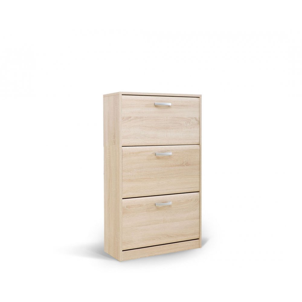 Παπουτσοθήκη "ODISEJ 3V" σε χρώμα δρυς 70x28x120