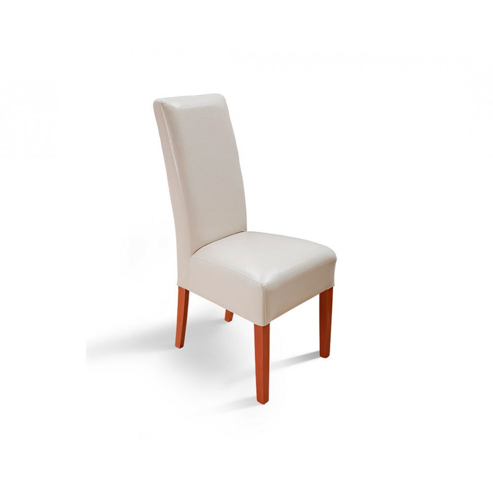 Καρέκλα "PALMA" από μασίφ ξύλο σε χρώμα κερασί-μπεζ 46x46x100