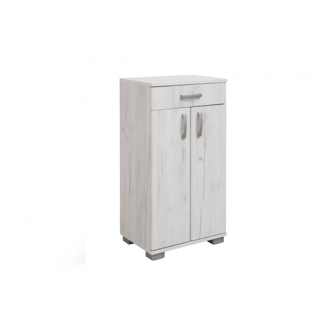 Έπιπλο εισόδου "APOLON PA-3"σε χρώμα λευκό-δρυς 50x37x95