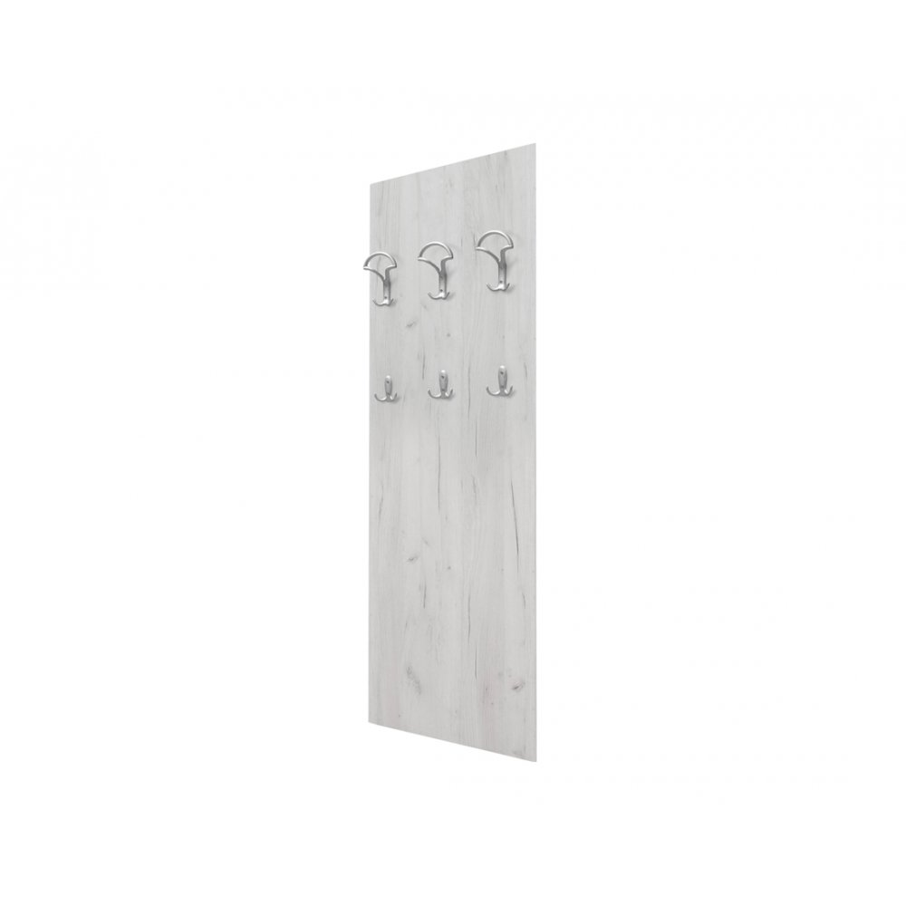 Κρεμάστρα "HANGER" σε χρώμα λευκό-δρυς 50x7x149