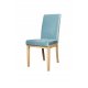Καρέκλα "DIVA" από μασίφ ξύλο σε χρώμα φυσικό-σιελ 47x43x98