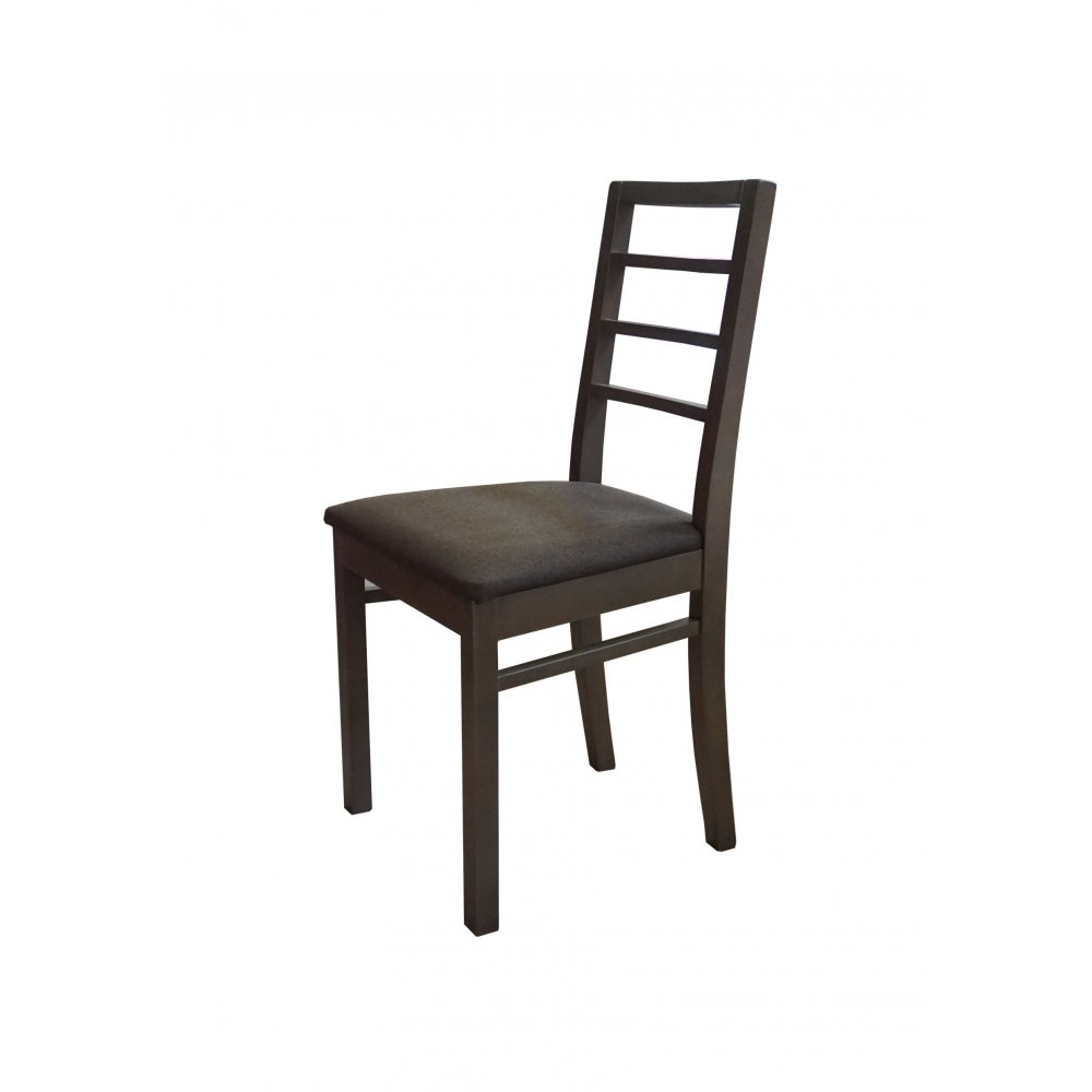 Καρέκλα από μασίφ ξύλο σε χρώμα πούρου-καφέ 45x39x93