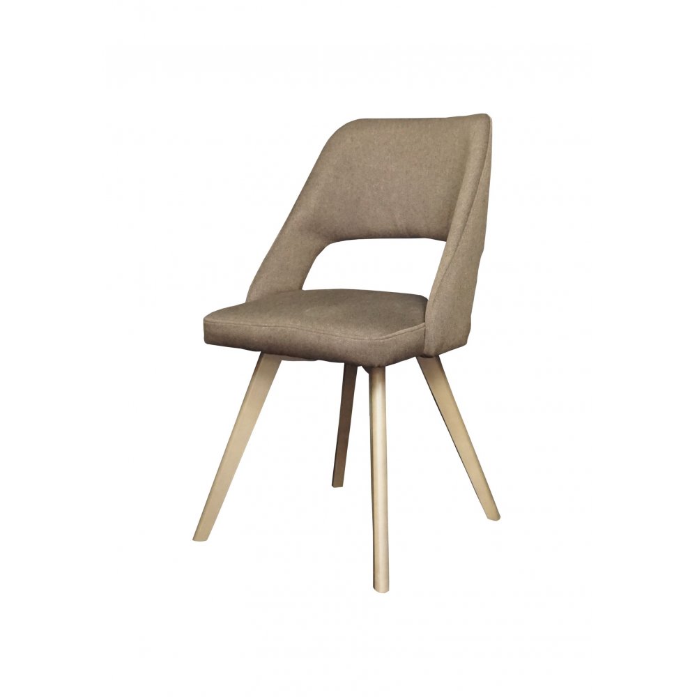 Καρέκλα "ΔΑΝΑΗ" από μασίφ ξύλο σε χρώμα καρυδί-καφέ 48x51x93