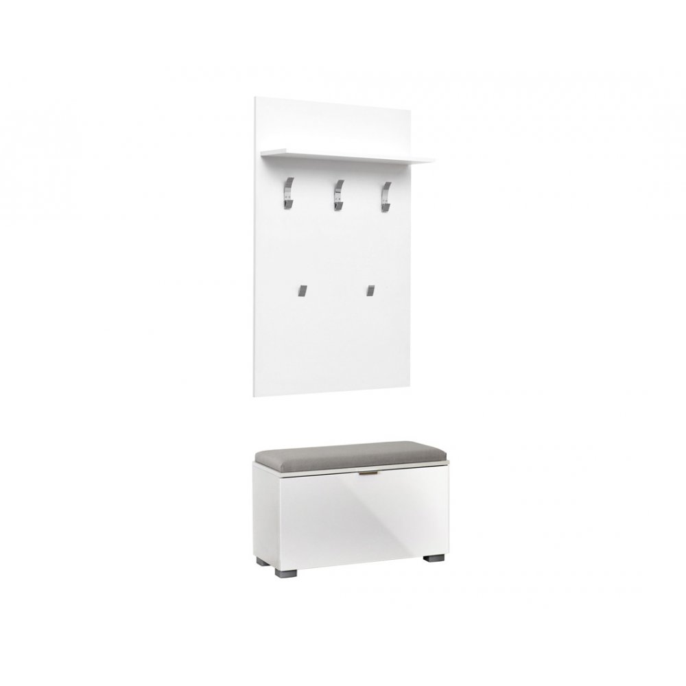 Έπιπλο εισόδου "ELEGANCE LINE" σε λευκό χρώμα 80x38x208,5