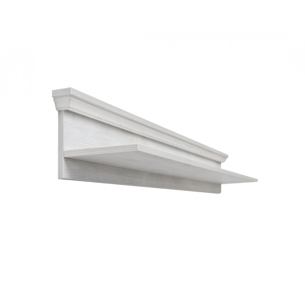 Ράφι "RUSTIC" από mdf σε χρώμα λευκό ρουστίκ 167x22x22