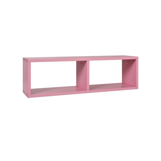 Ράφι "NUMERO" κρεμαστό σε ροζ χρώμα 80x20x23,5