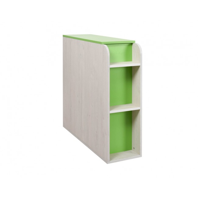 Κουτί αποθήκευσης "NUMERO" σε πράσινο-λευκό δρυς χρώμα 30x102,5x92