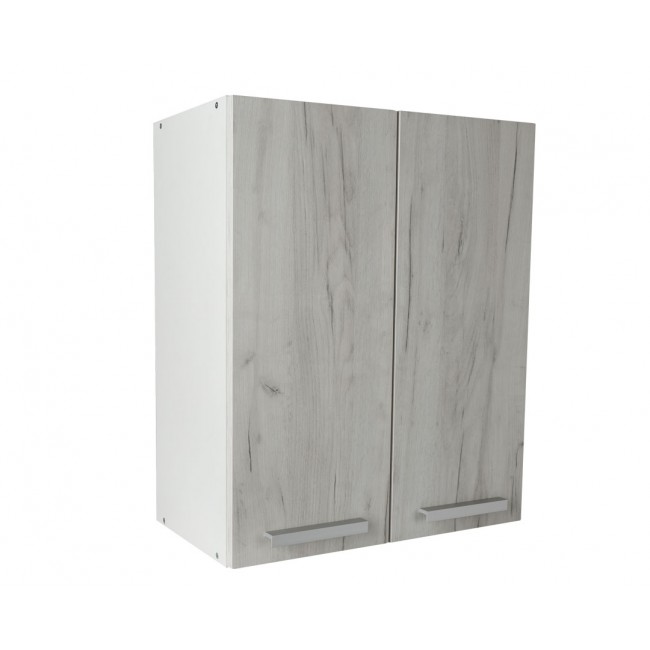 Πάνω ντουλάπι κουζίνας "IN" σε λευκό δρύς χρώμα 60x31x72