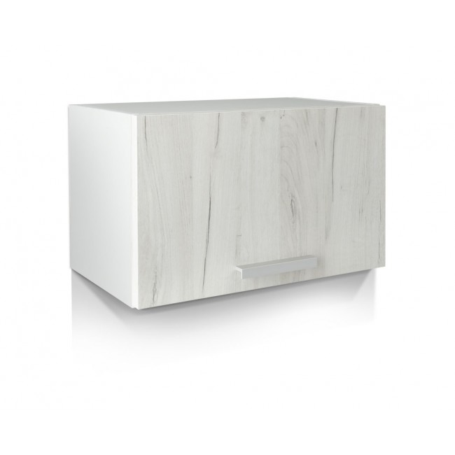 Κρεμαστό ντουλάπι κουζίνας "ΙΝ" σε λευκό δρύς χρώμα 60x31x36