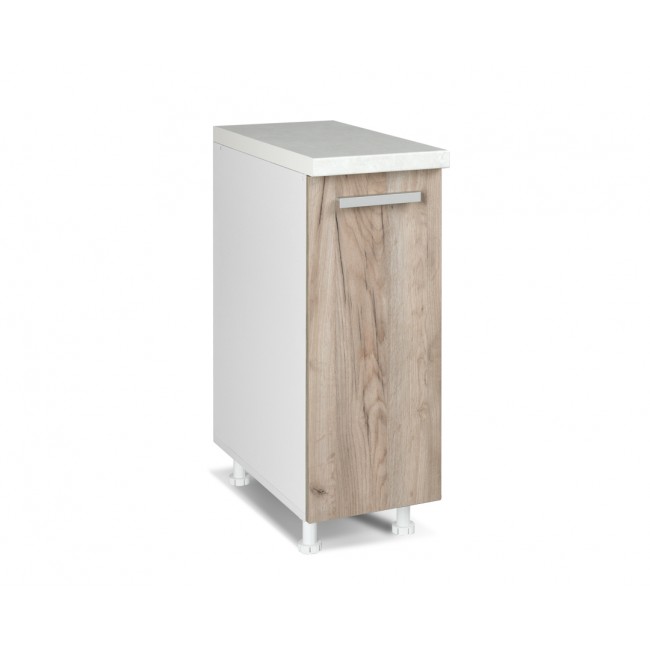 Κάτω ντουλάπι "ΙΝ" σε γκρι δρύς χρώμα 30x60x85